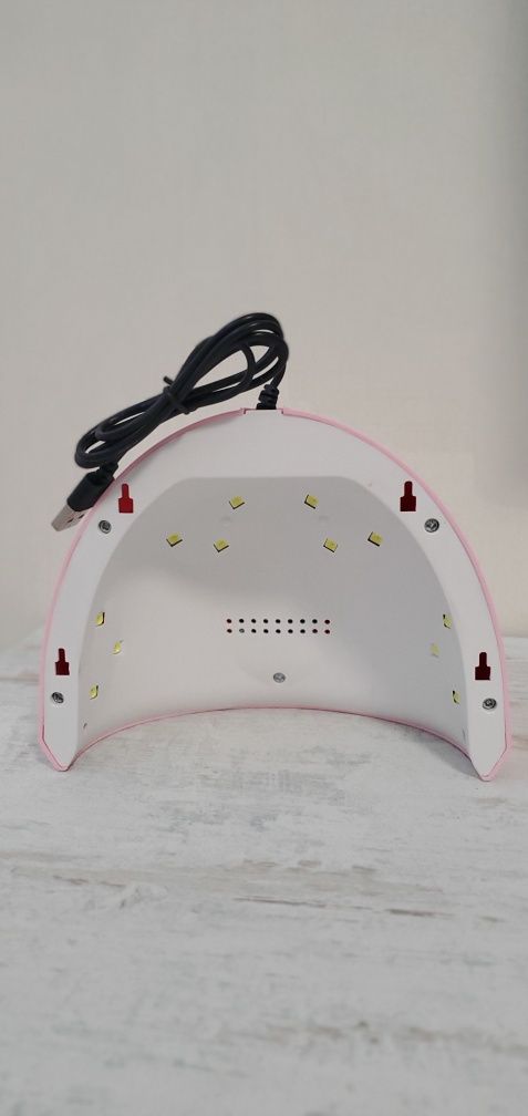 Лампа для манікюру Uv-Led Dazzle Mini-1 36 вт USB (рожева) б.в.