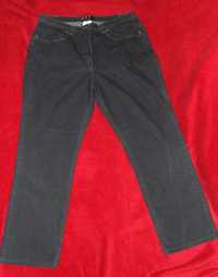 Dla puszystej spodnie damskie pas: 45 -47 cm gumka r48 czarne MXY