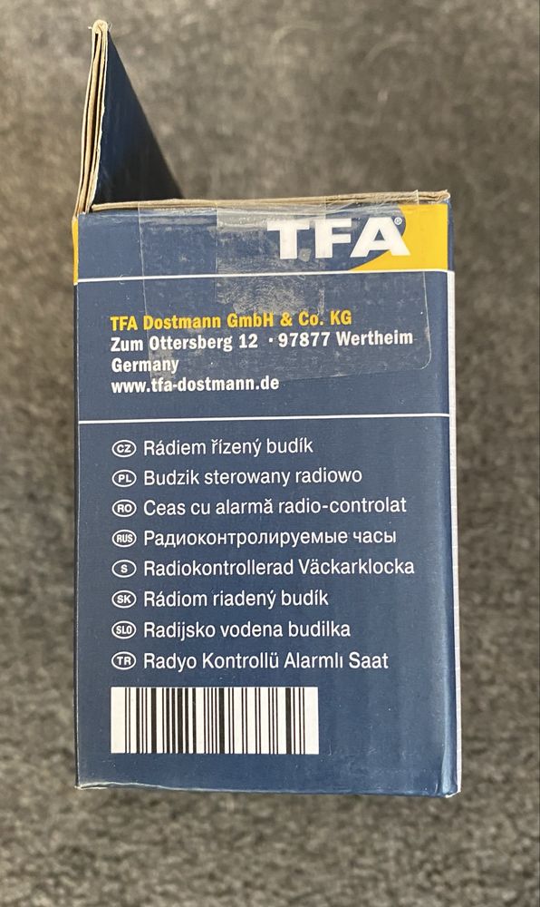 Zegar Budzik TFA Dostmann Lumio Plus
