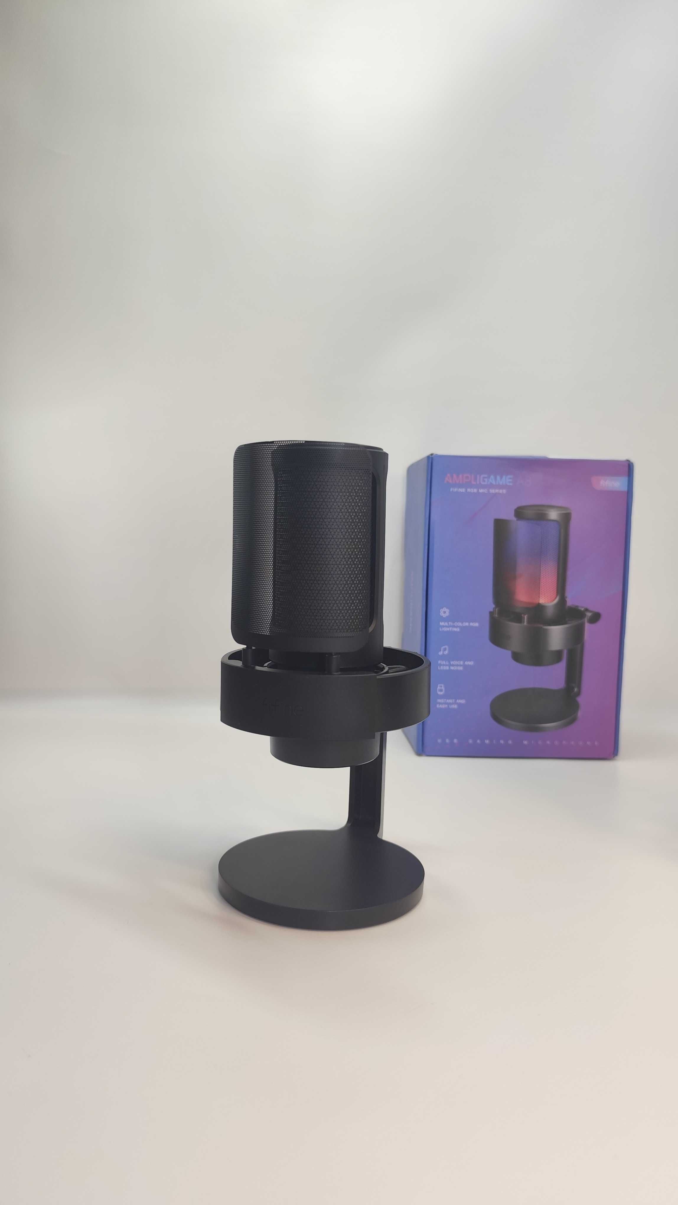 Мікрофон для геймерів стрімів навчання Fifine A8 Ampligame RGB
