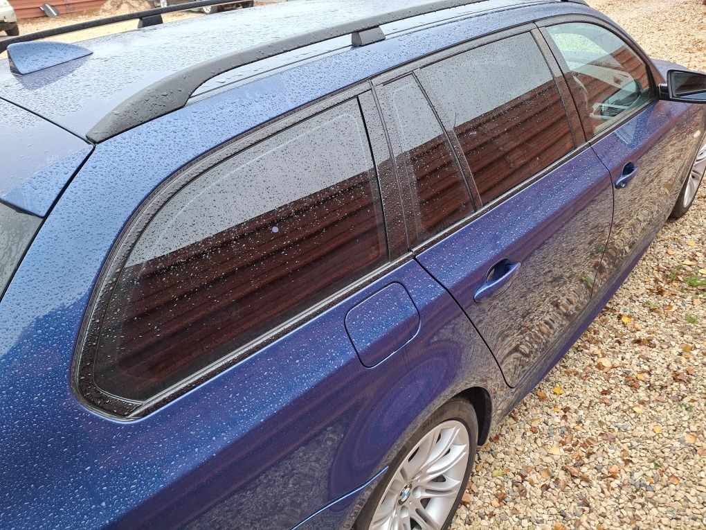 Shadowline Komplet Listwy +Lusterka BMW E61 Połysk M pakiet