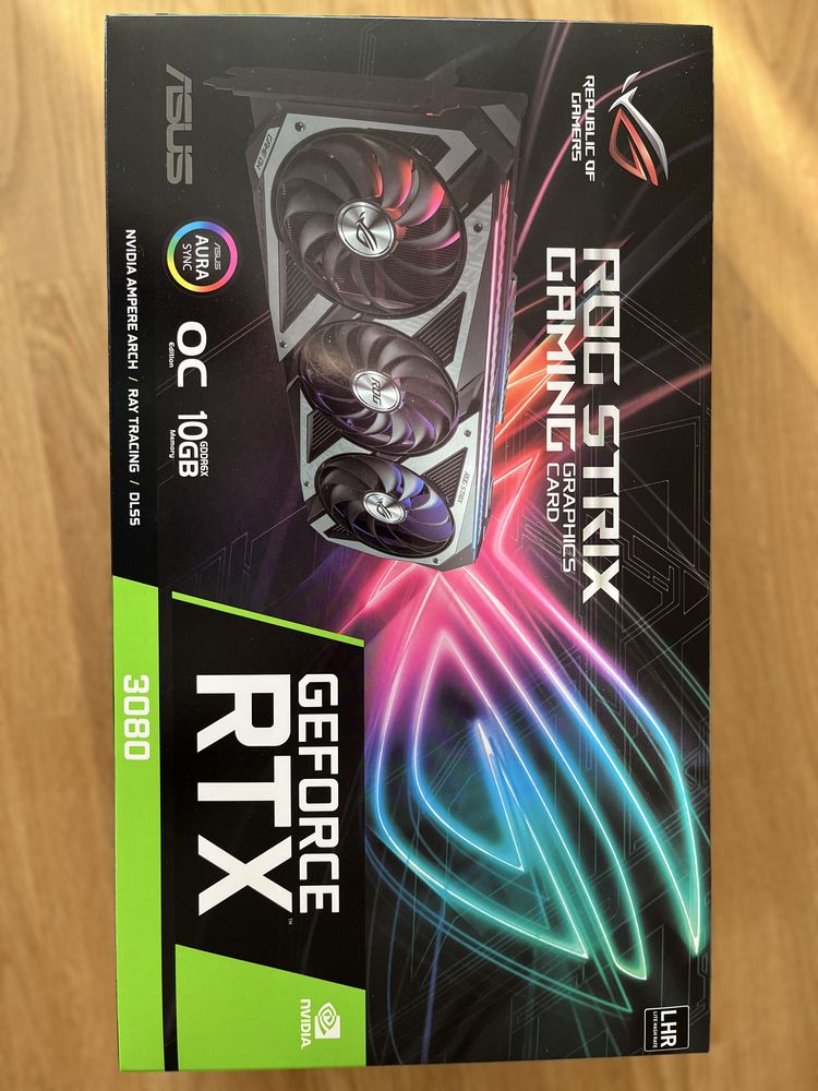 RTX 3080 ROG Strix OC V2 LHR 10GB GDDR6X ASUS GeForce