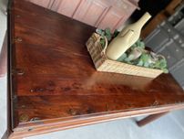 Stół kolonialny palisander drewniany indyjski stary vintage retro