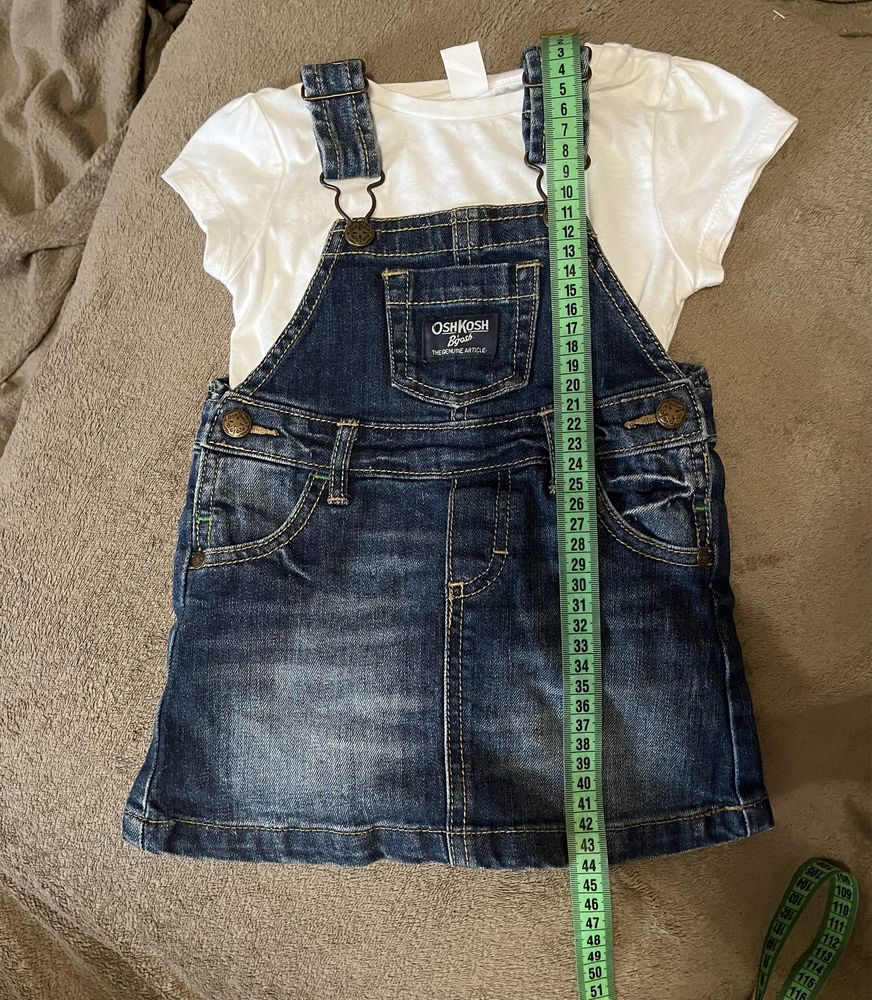 Дитячий джинсовий комбінезон сукня 12 міс 80-86