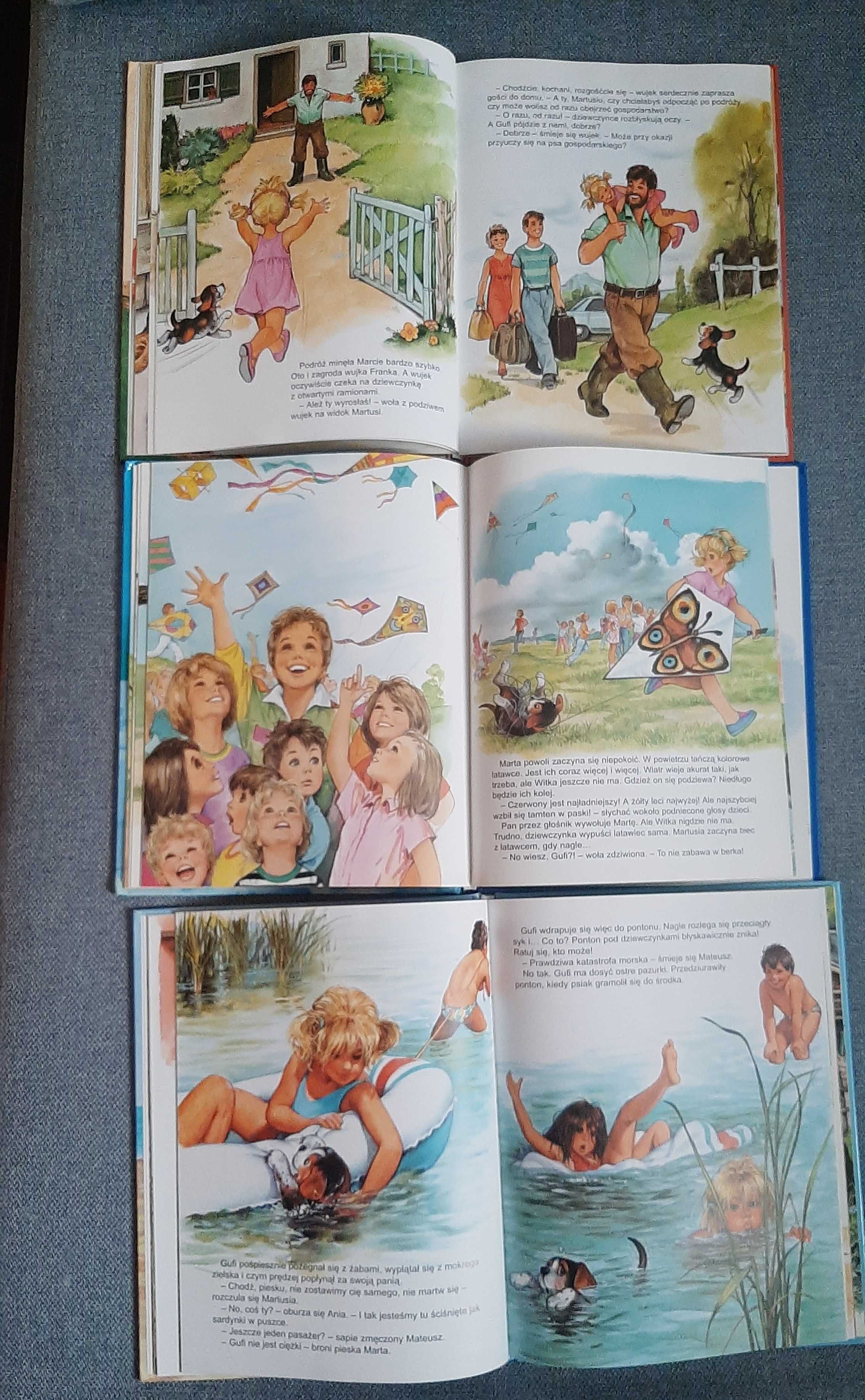 Martusia i Gufi 4 części ilustracje Pierre Couronne na wakacjach