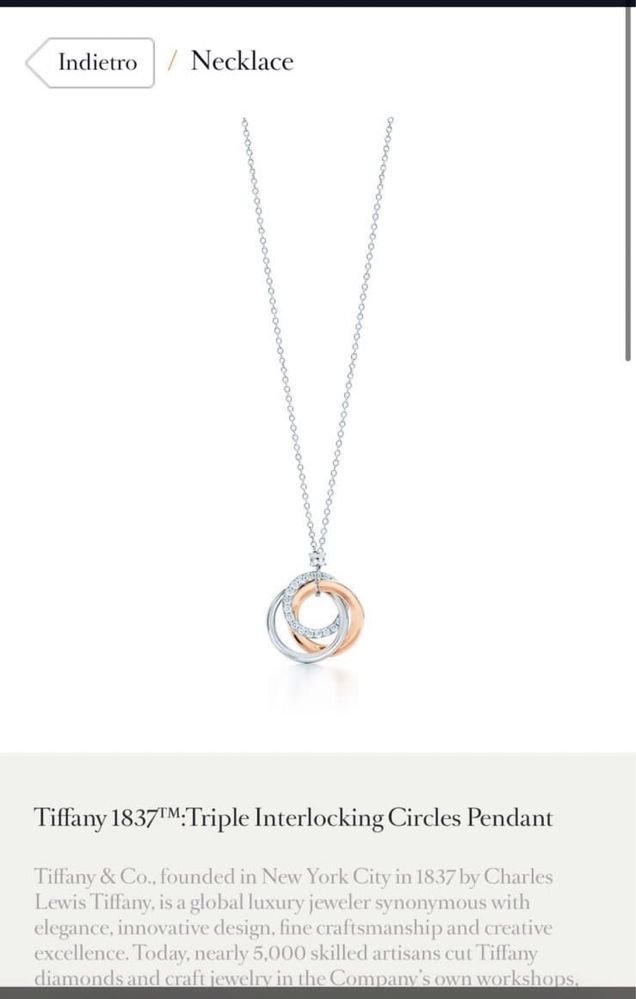 Продам новое украшение Tiffany, золото . 2500  €