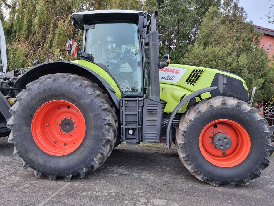 Claas Axion 870 Cmatic Cebis WOM przód Nawigacja nowe opony z Niemiec