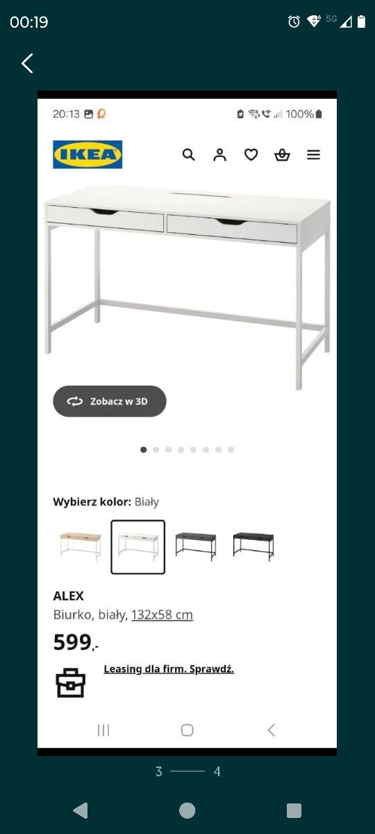 Biurko szkolne ikea