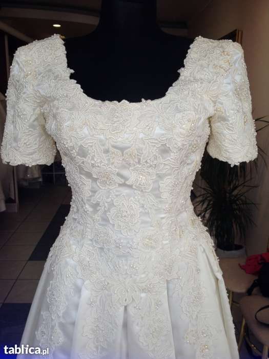 Promocja!!!DEMETRIOS (USA-Las Vegas) ekskluzywna suknia ślubna roz.34