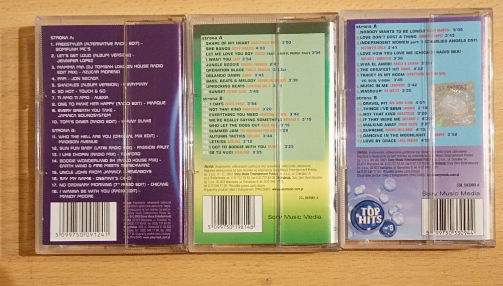 Top Hits vol. 1,2,3 kasety MC