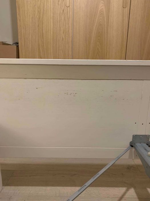 Rama łóżka, biała, 140x200 cm