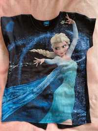 T-shirt bluzeczka dziecięca Disney Elsa Frozen Kraina Lodu 11-12 lat