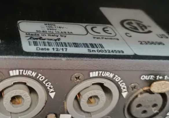 Powersoft M50Q HDSP+ETH 4-kanałowy wzmacniacz mocy, stan bdb! Warszawa