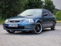 Honda Civic VI Coupe, Mały Przebieg, Ori Lakier ! Klima !