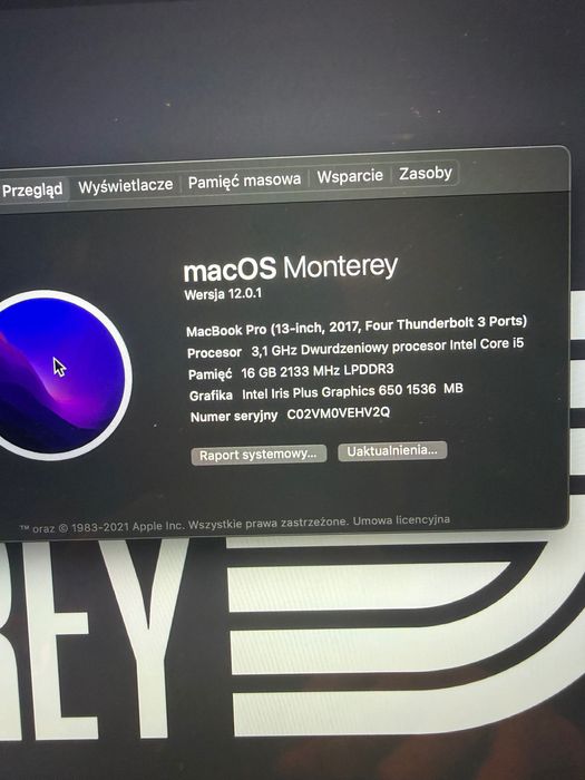 MacBook Pro A1706 nowa bateria