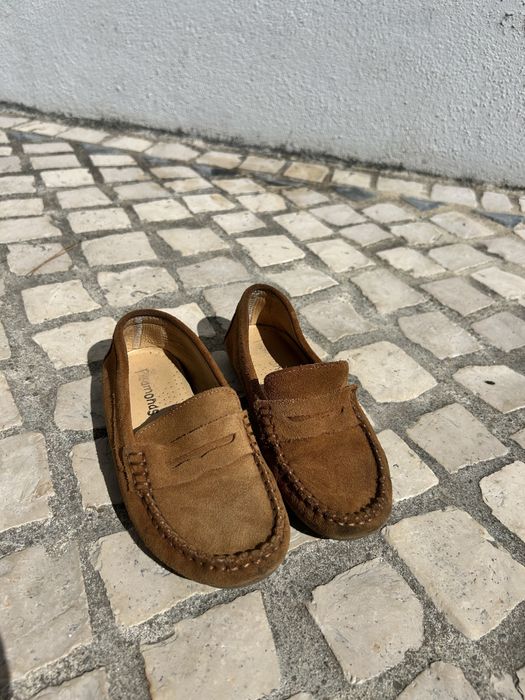 Mocassins menino camel