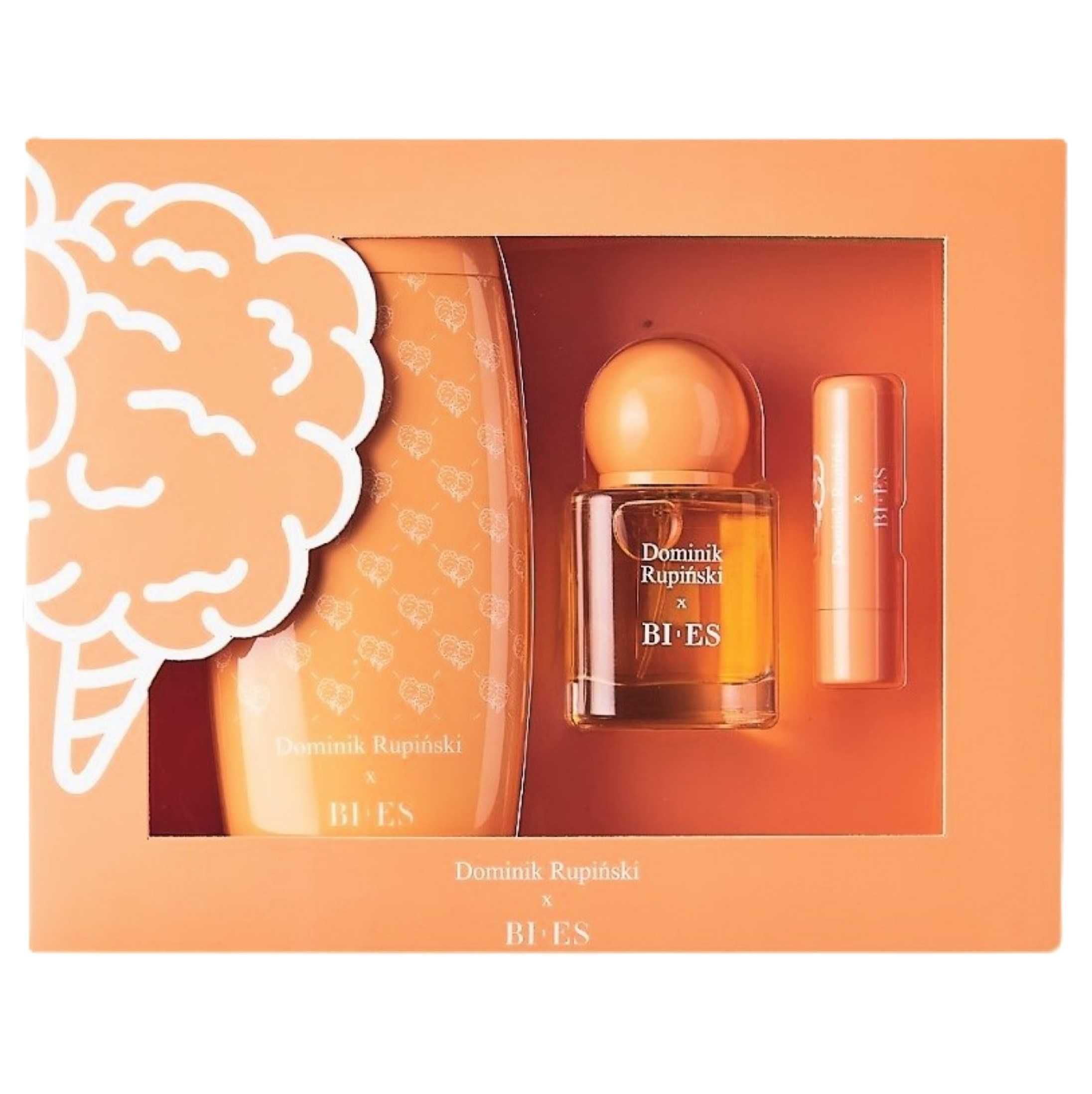 2 x ZESTAW Perfumy Żel Pomadka ORANGE + GREEN Dominik Rupiński Bi-Es