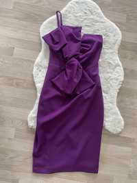 Fioletowa sukienka EMO 36 40