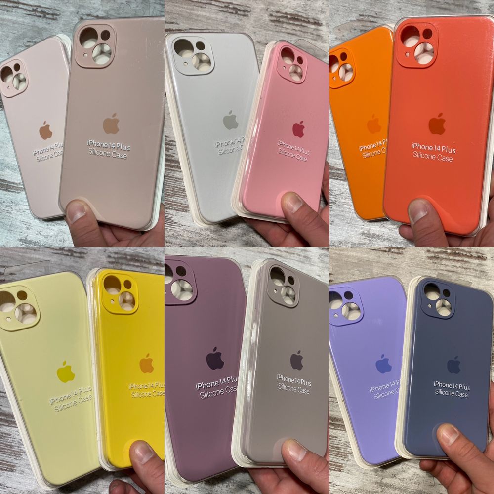 Чехол айфон 14 + силикон чехол iphone 14 plus silicon case микрофибра