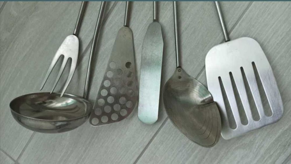 Комплект кухарський нерж. сталь, Ложка мірна, лопатка та інше, 6 шт