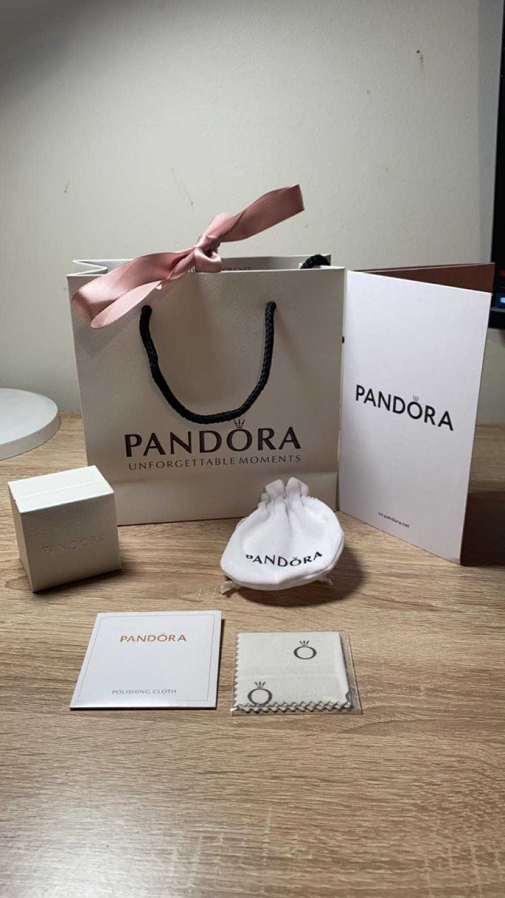 Pierścionek Pandora Serduszko Złoto różowy Zestaw Walentynkowy Nowy