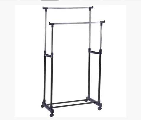 Вішалка-стійка для одягу Double Bar Rack Hight Ajustable