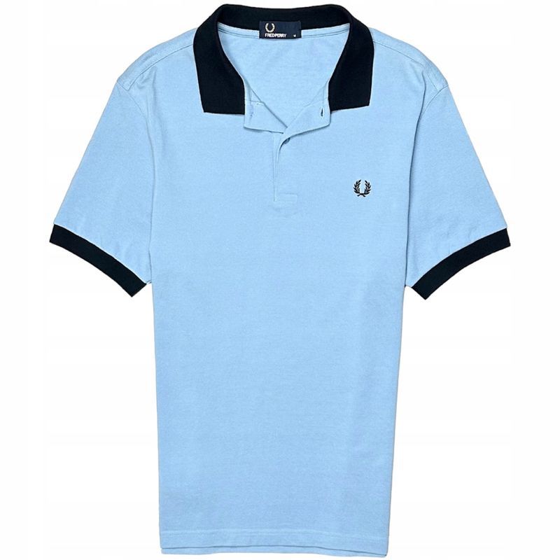 Fred Perry Koszulka Polo Męska Slim Fit Logowana na Piersi r. M