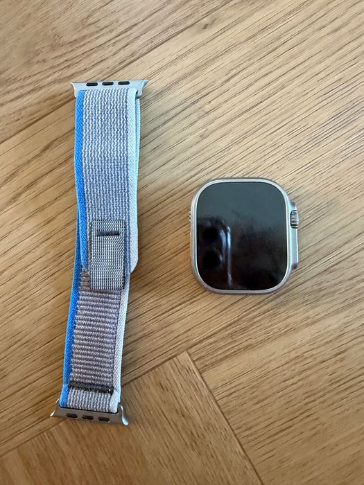 Oryginalny pasek Apple Watch Ultra Trail Loop BLUE/GREY 49mm