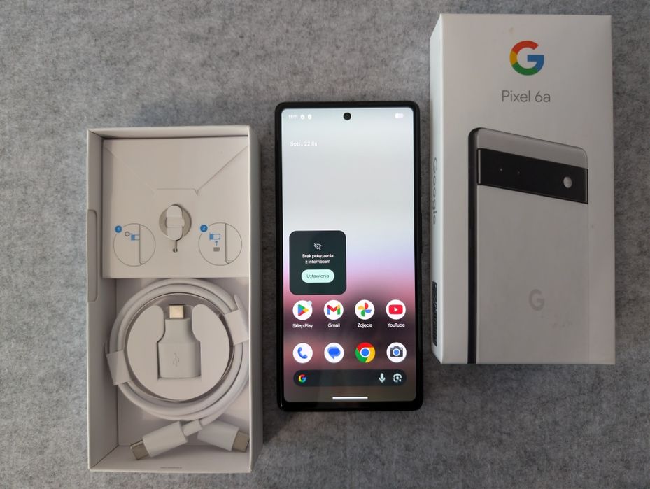 Google Pixel 6a Chalk 128 GB biały smartfon