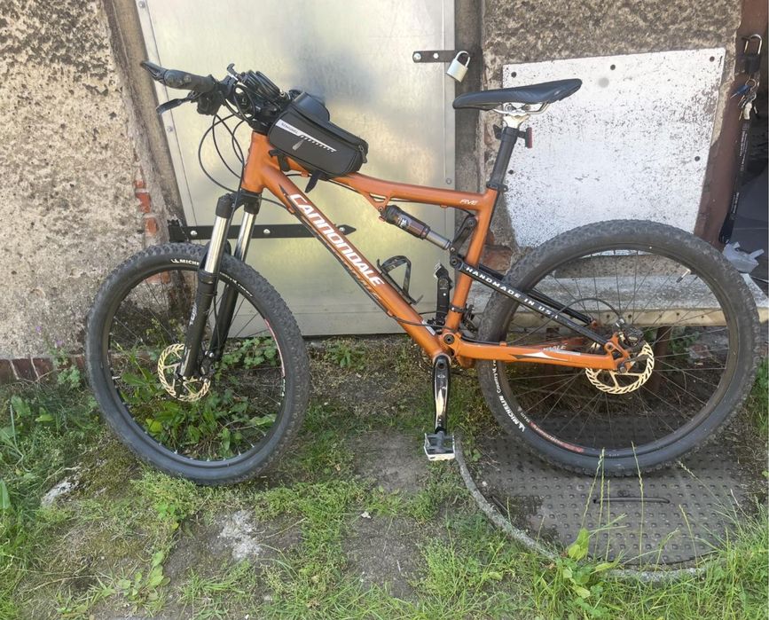 Rower górski MTB Cannondale Rush FIVE Full Suspension USA rozmiar M 26