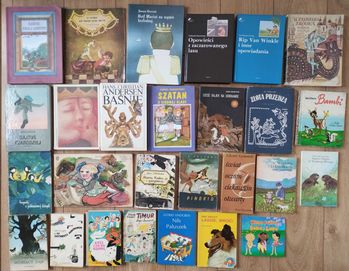 48x stare książki dla dzieci Grimm Andersen Pinokio
