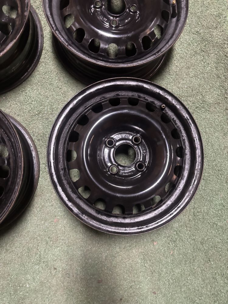 4x100 opel 5,5J14 ET39 56,6 felgi stalowe corsa astra