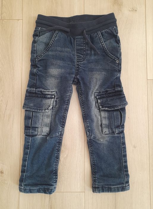 Джинси на трикотажній підкладці 92-98, утеплені, спортивні штани