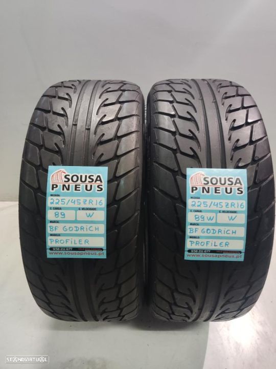 2 pneus semi novos 235-45r16 bf goodrich - oferta dos portes