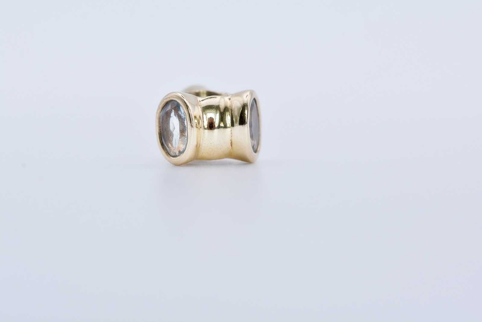 Oryginalny charms Pandora 750296AQ BIG AQUAMARINES 585 akwamaryny