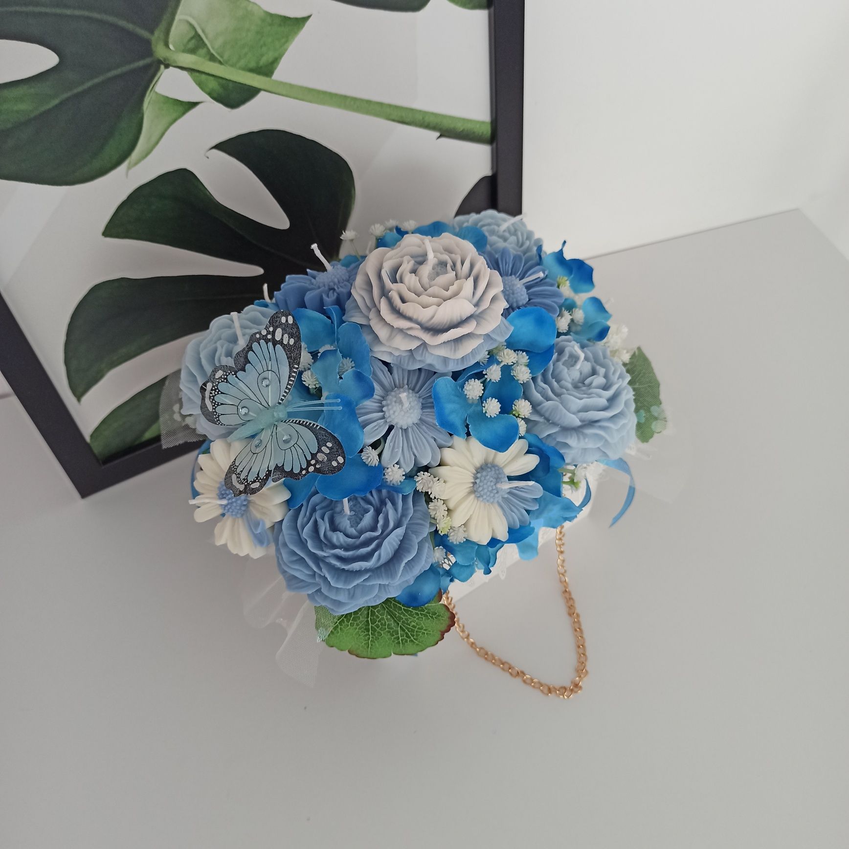 Flower box ze świec sojowych