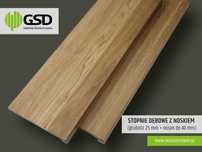 PROMOCJA !!! Jesionowe stopnie schodowe - 1000x660x20 mm