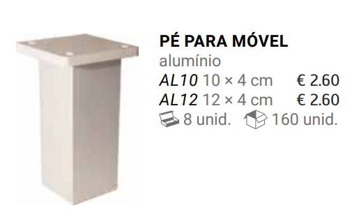 Pes plastico ou metal para moveis