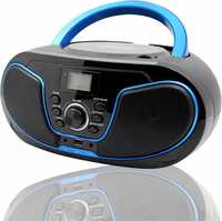 CD-плеєр Boombox LONPOO LP-D02 USB AUX, Bluetooth, FM-радіо, чорний