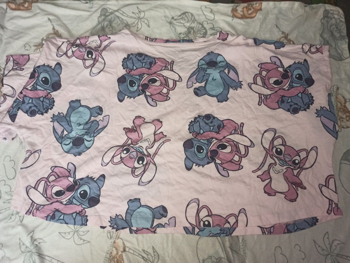 Piżama Stich damska różowa śliczna Rozmiar XL