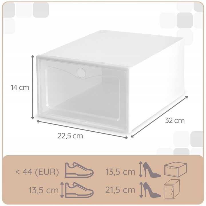 10x Organizer Na Buty Modułowe Pudełka Szafka Pojemnik Składane Szafa