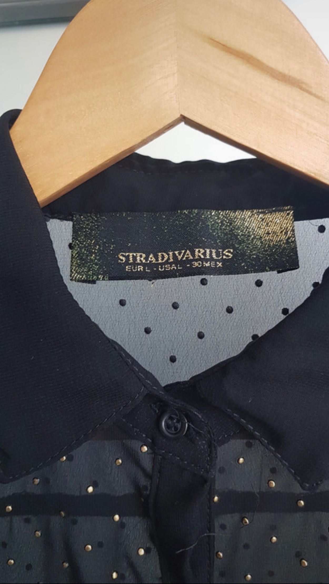 Bluzeczka czarno złota Stradivarius