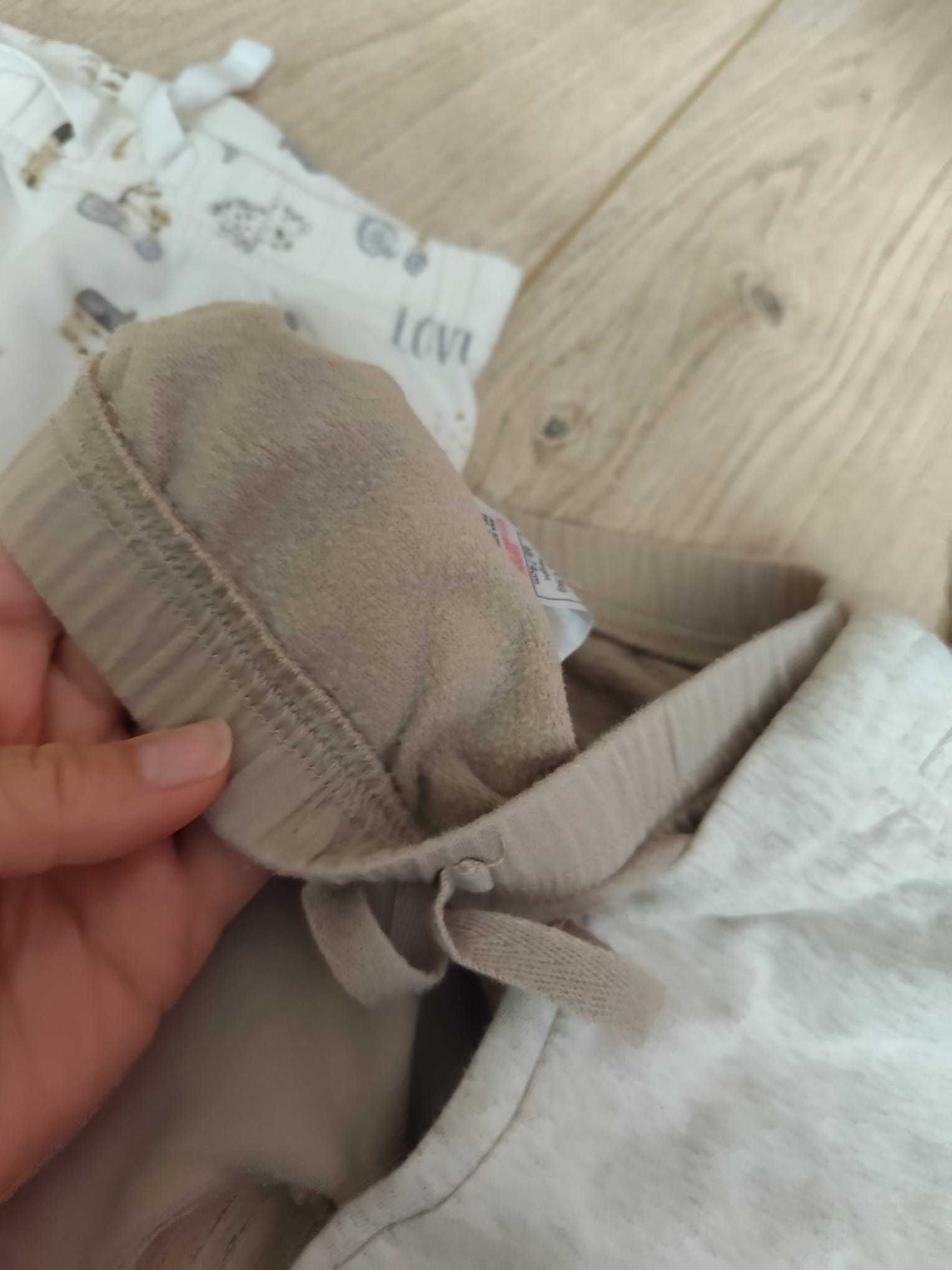 Zestaw 3szt. spodenek niemowlęcych rozmiar 80cm
