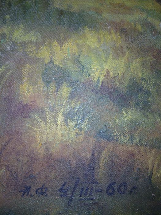Старая картина маслом