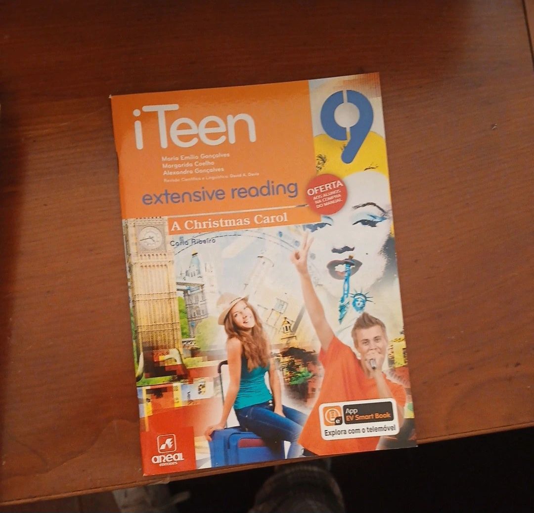 Manual e cadernos de fichas de inglês 9°ano "iTeen 9"