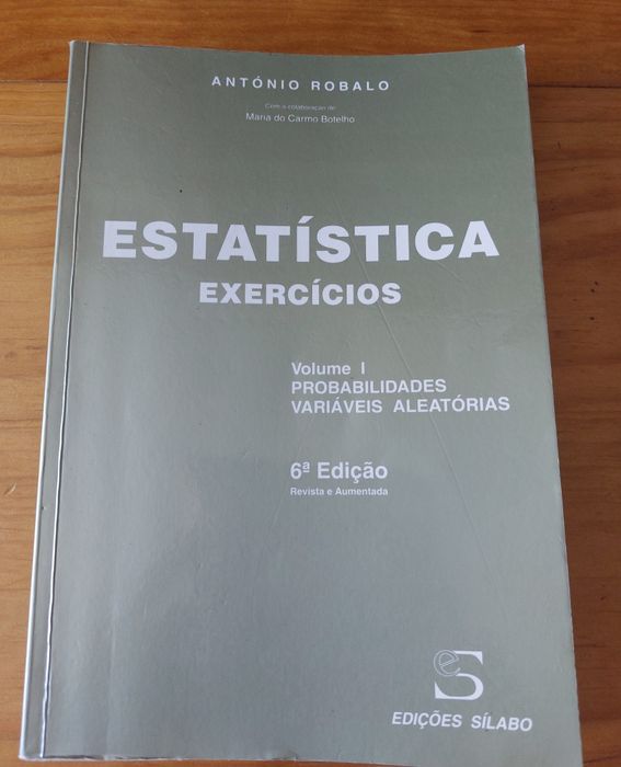 Livro Estatística Exercícios António Robalo