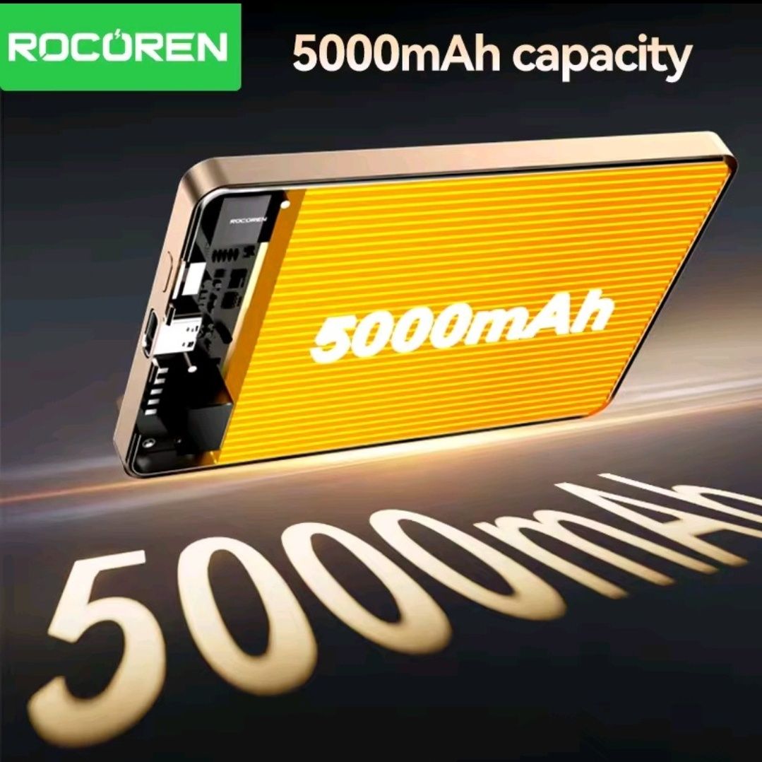 PowerBank magnetic Rocoren Безпровідний Повербанк MagSafe 5000mAh