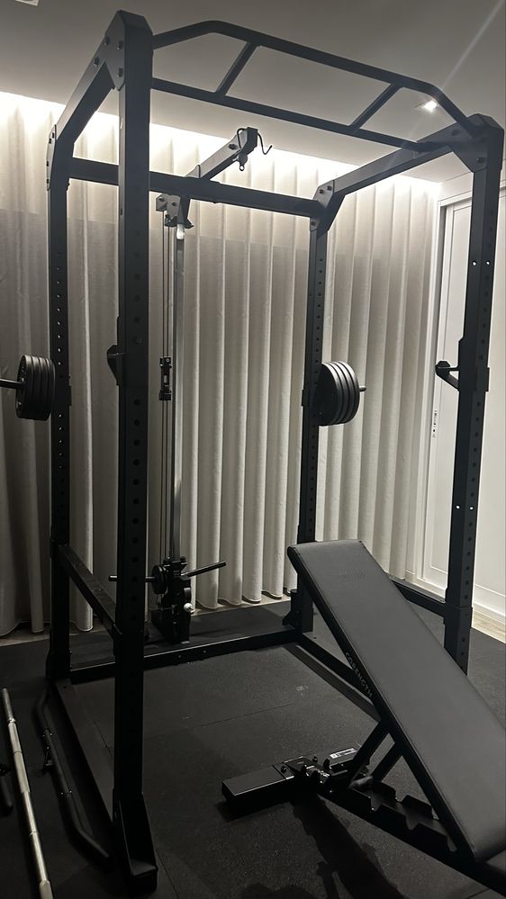 Home gym rack/banco/pesos