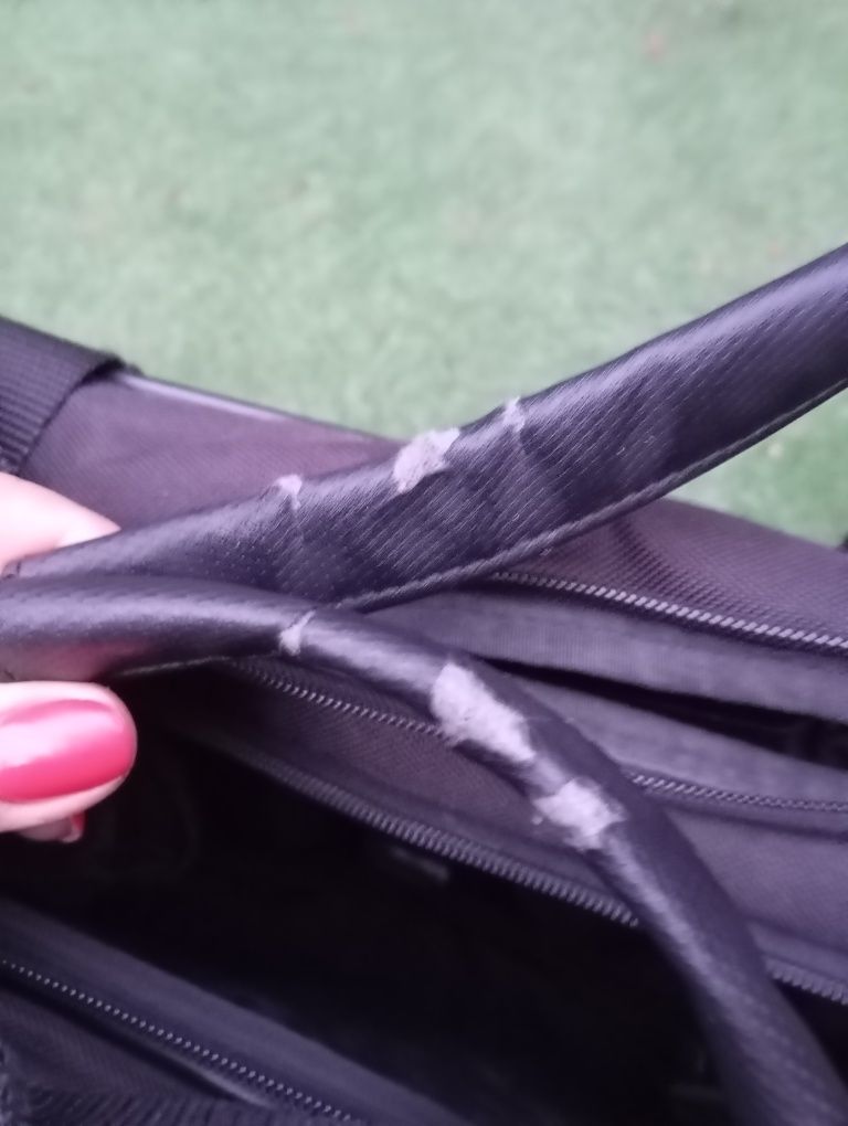 Samsonite Mała torba, czarna walizka, pilotka na kółkach