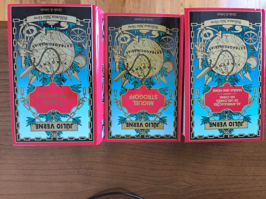 Coleção de livros de aventuras de Júlio Verne